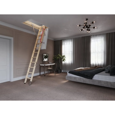 Schody strychowe FAKRO LWT Super Thermo 70x130 cm - wysokość do 280 cm